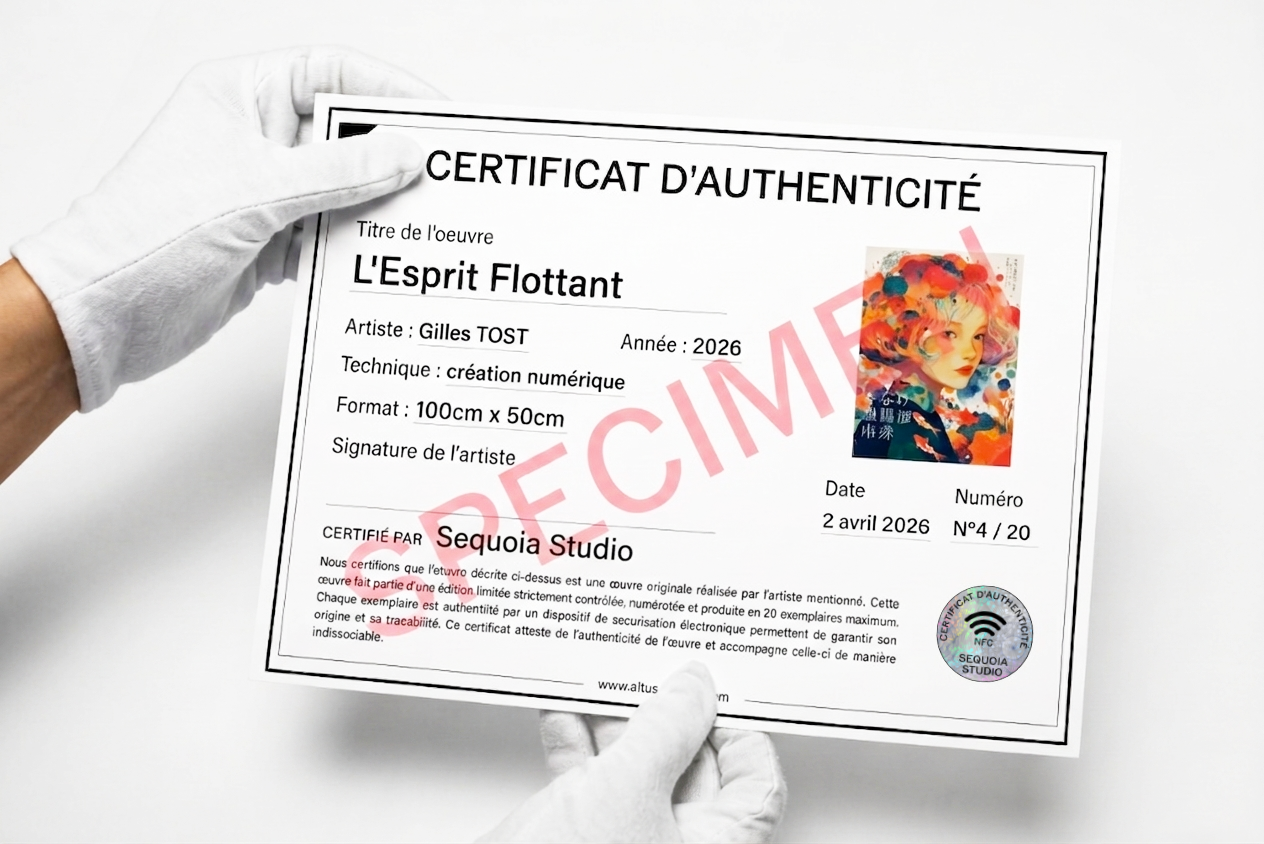 Cadre aluminium pour œuvre d'art